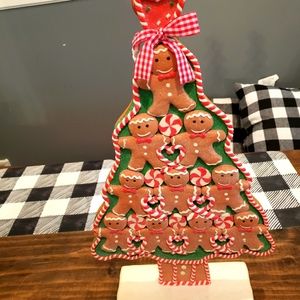 ONE Claydough Gingerbread Man Christmas Tree 18 inch